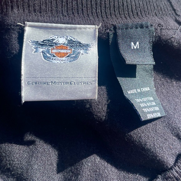 Harley Davidson Black rime stone sweater - Picture 2 of 2